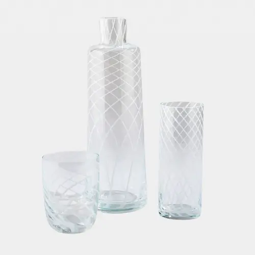 Swirl Highball Glass-Milk