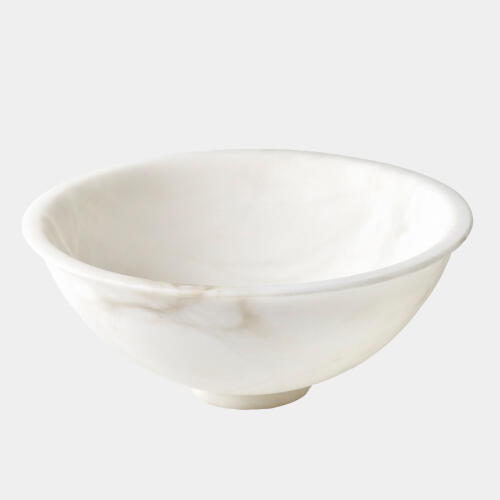 Oliata Alabaster Bowl-White