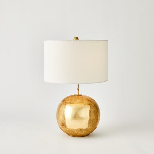 gilded orb table lamp