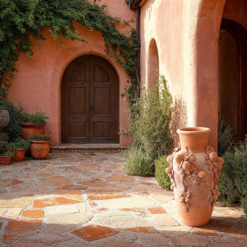 Villa Limone Urn-Terracotta