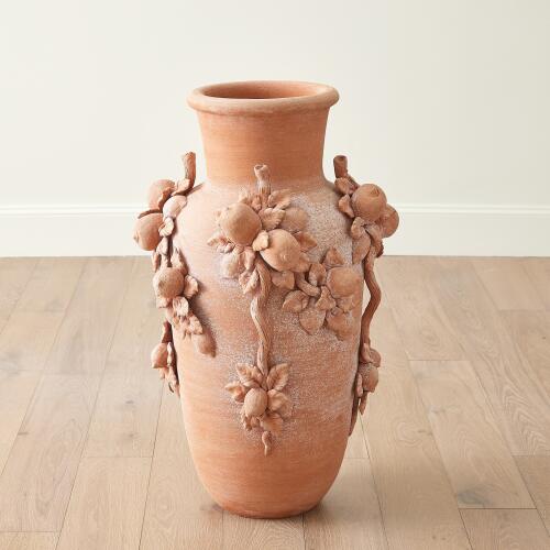 Villa Limone Urn-Terracotta-Lg