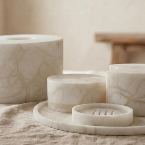 Elena Oval Tray-Alabaster
