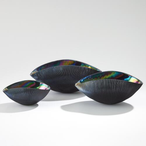 Pleated Bowl-Black