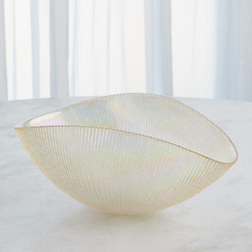 Pleated Bowl-Gold