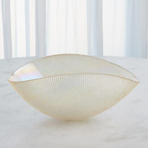 Pleated Bowl-Gold