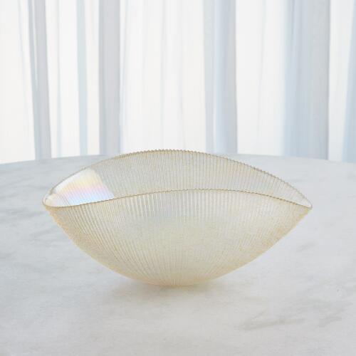 Pleated Bowl-Gold