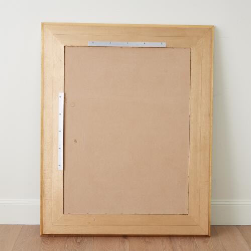 Delicate Basketweave Mirror-Gold