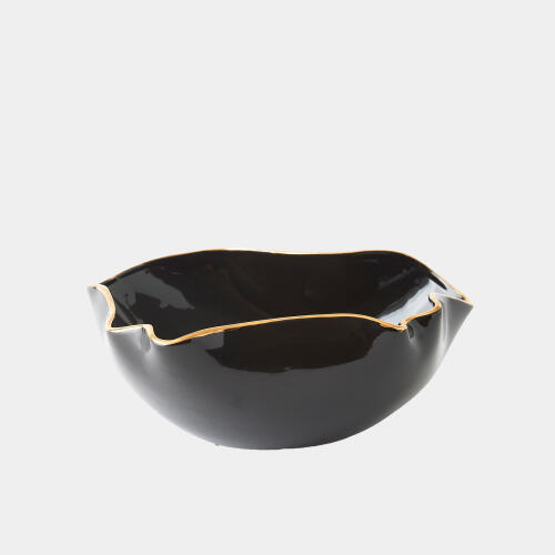 Currents Bowl-Black/Gold