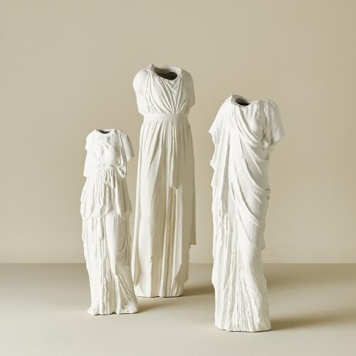 Greco Vase-Matte White