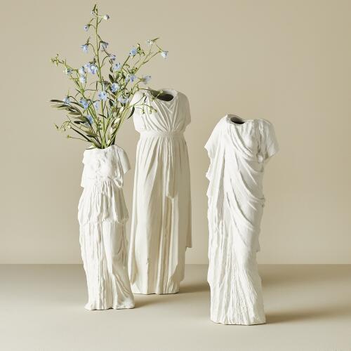Greco Vase-Matte White