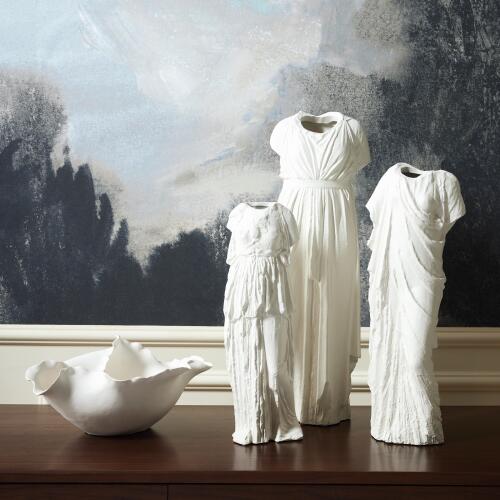 Greco Vase-Matte White-Sm