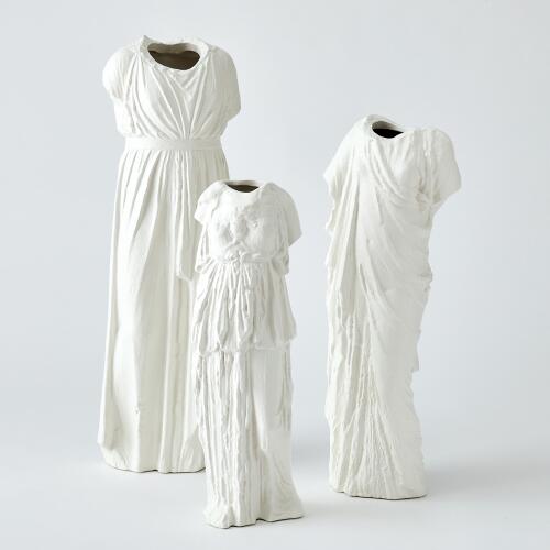 Greco Vase-Matte White-Sm