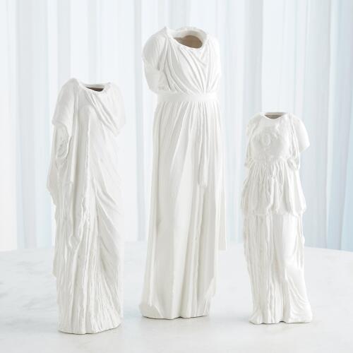 Greco Vase-Matte White-Sm