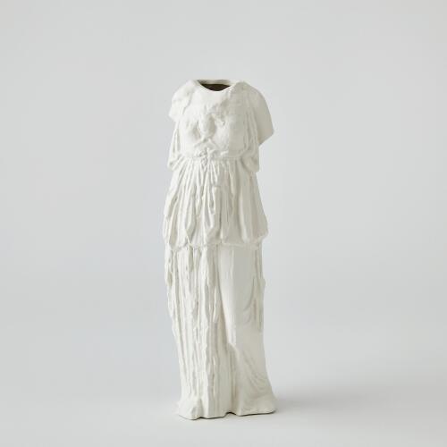 Greco Vase-Matte White