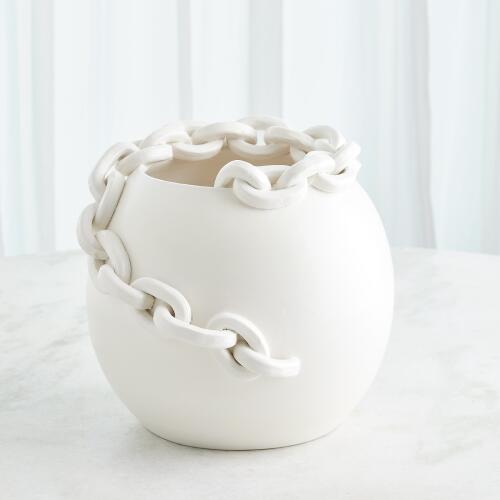 Catena Vase-Matte White