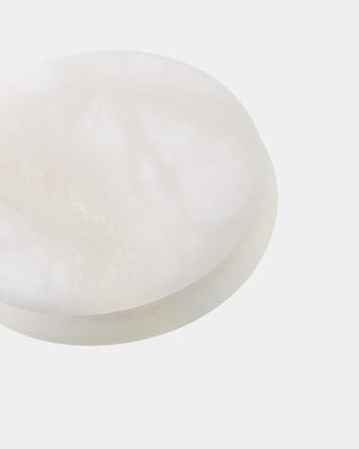 Leora Oval Swivel Box-Alabaster