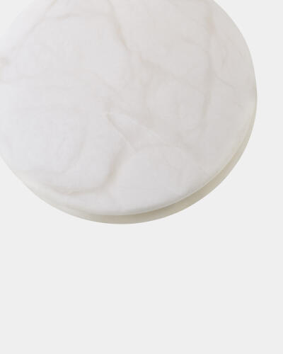 Leora Round Swivel Box-Alabaster