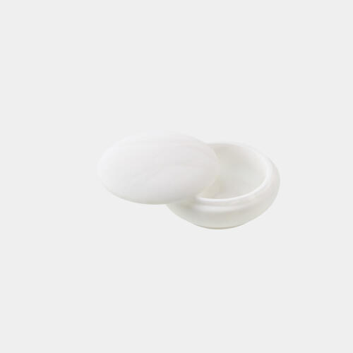 Leora Round Swivel Box-Alabaster