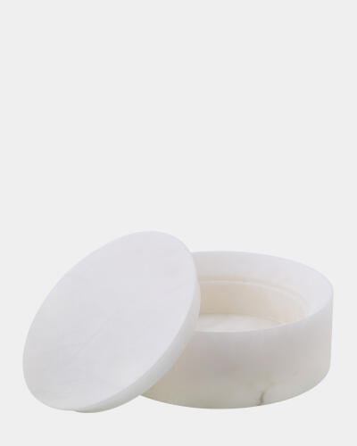 Labbro Round Box-Alabaster