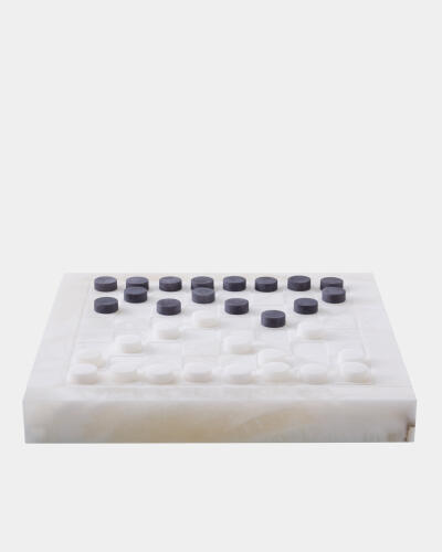 Augustus Alabaster Chess/Checkers Set
