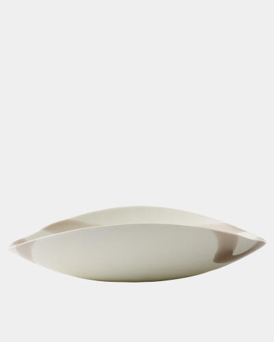 Palermo Striped Folded Plate-Gray