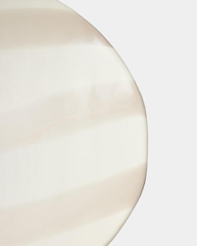 Palermo Striped Folded Plate-Gray