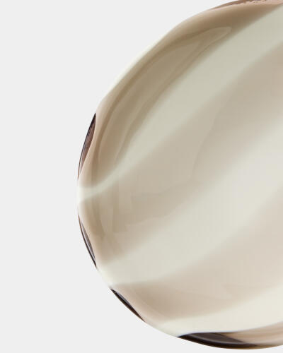 Palermo Striped Folded Plate-Gray