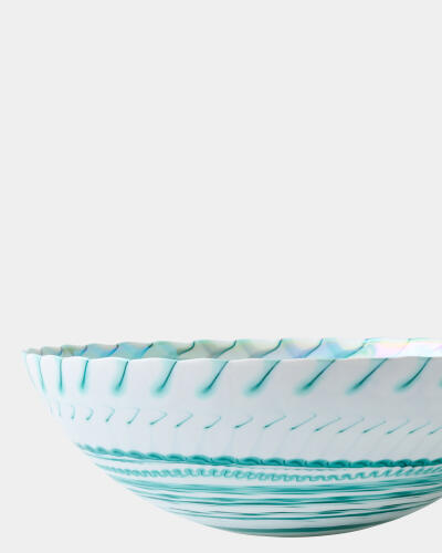 Spiral Threads Bowl-Turquoise