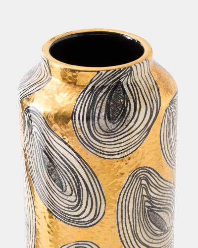 Geode Vase-Golden