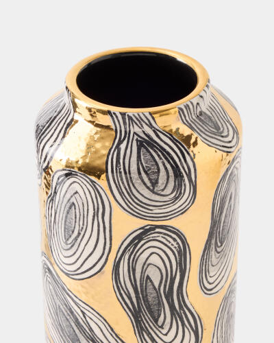 Geode Vase-Golden