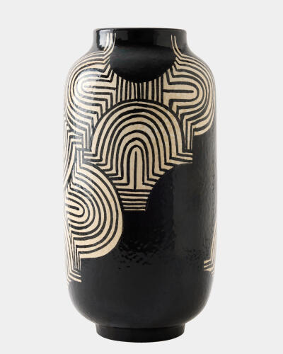 Arches Vase-Black/White