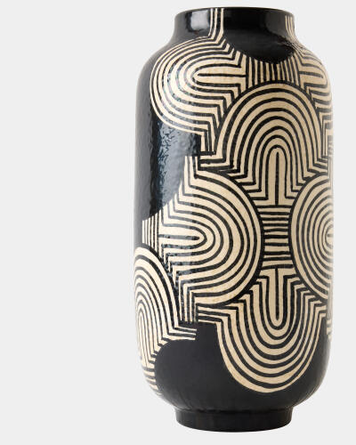 Arches Vase-Black/White