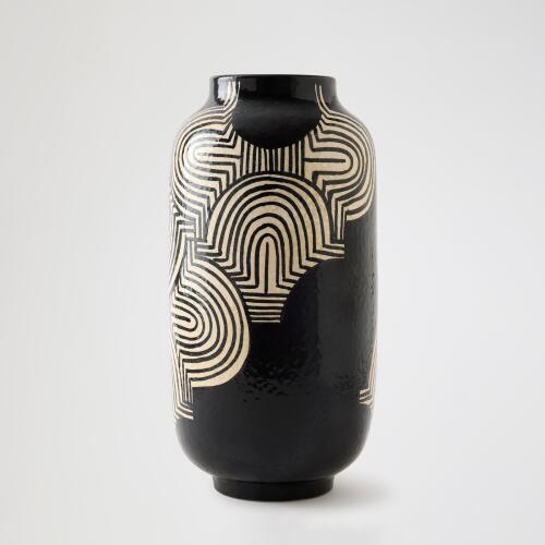 Arches Vase-Black/White