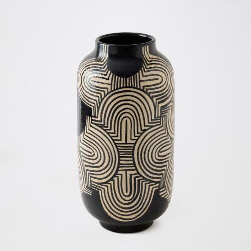 Arches Vase-Black/White