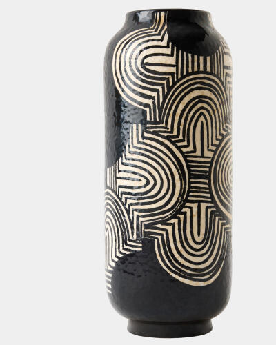 Arches Vase-Black/White