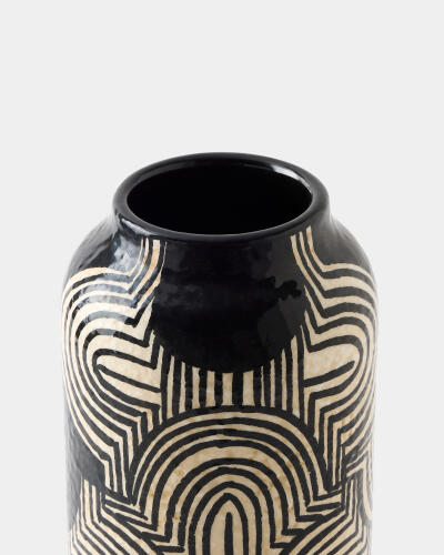 Arches Vase-Black/White