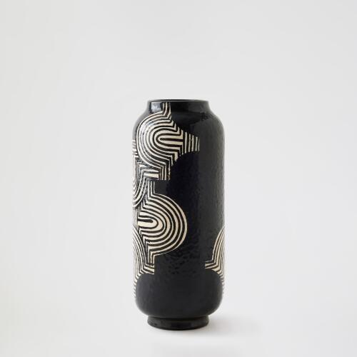 Arches Vase-Black/White