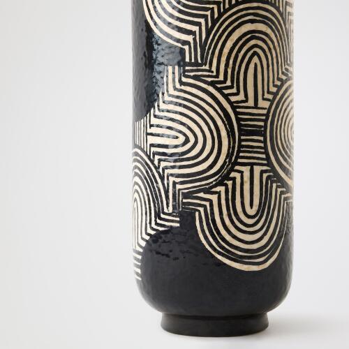 Arches Vase-Black/White