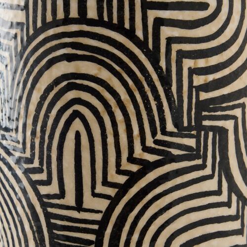 Arches Vase-Black/White