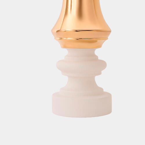 Gambit Jar-White/Gold-Queen
