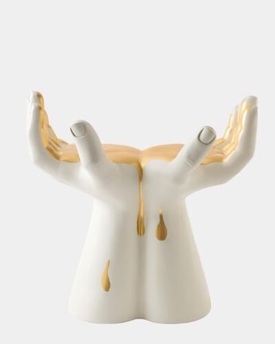 Deft Hands Stool-Gold Drip