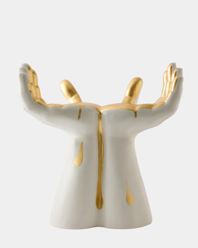 Deft Hands Stool-Gold Drip