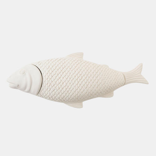 pescare box-white w/gold interior