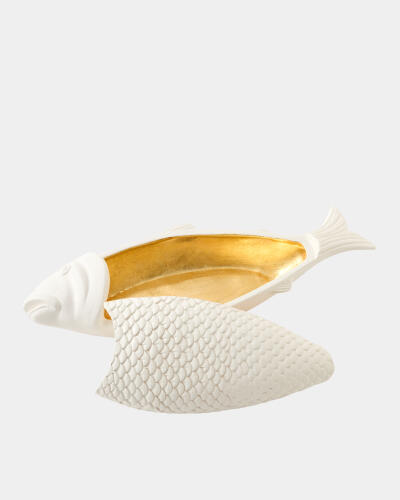 Pescare Box-White w/Gold Interior
