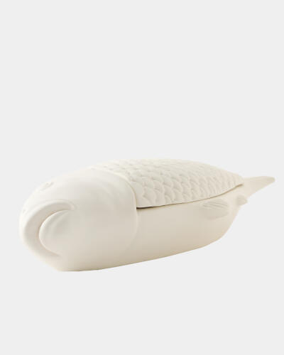 Pescare Box-White w/Gold Interior