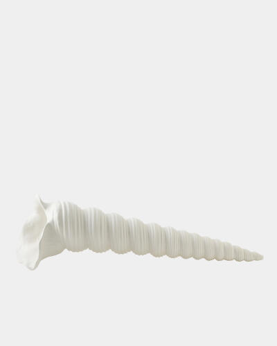 Turbinio Shell Vase-White