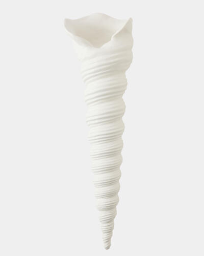 Turbinio Shell Vase-White