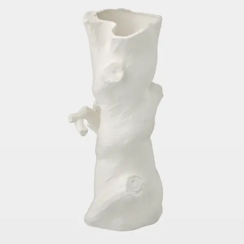 Buche Faux Bois Vase-Tall