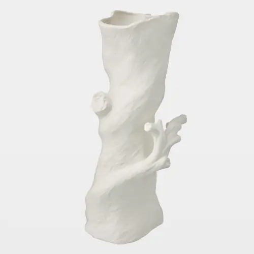 buche faux bois vase-tall