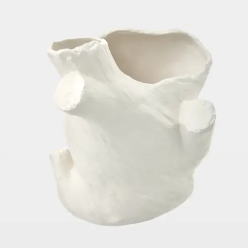 Buche Faux Bois Vase-Short